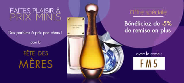 Sélection de parfums Fêtes des Mères